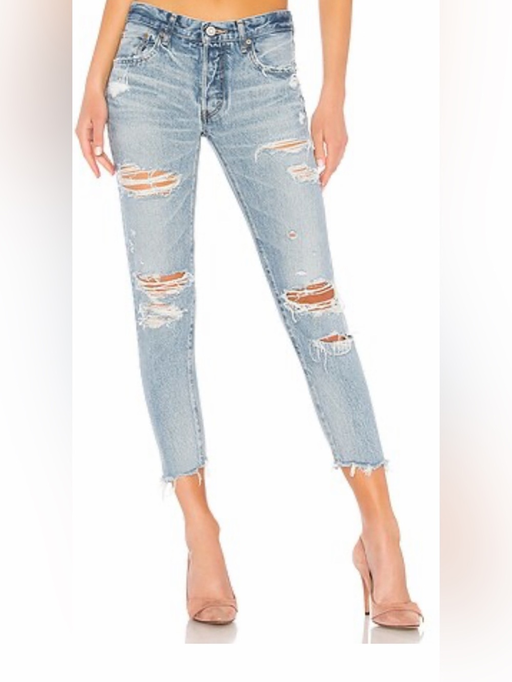 NWT Moussy Vintage Distressed Creston Jeans, 24